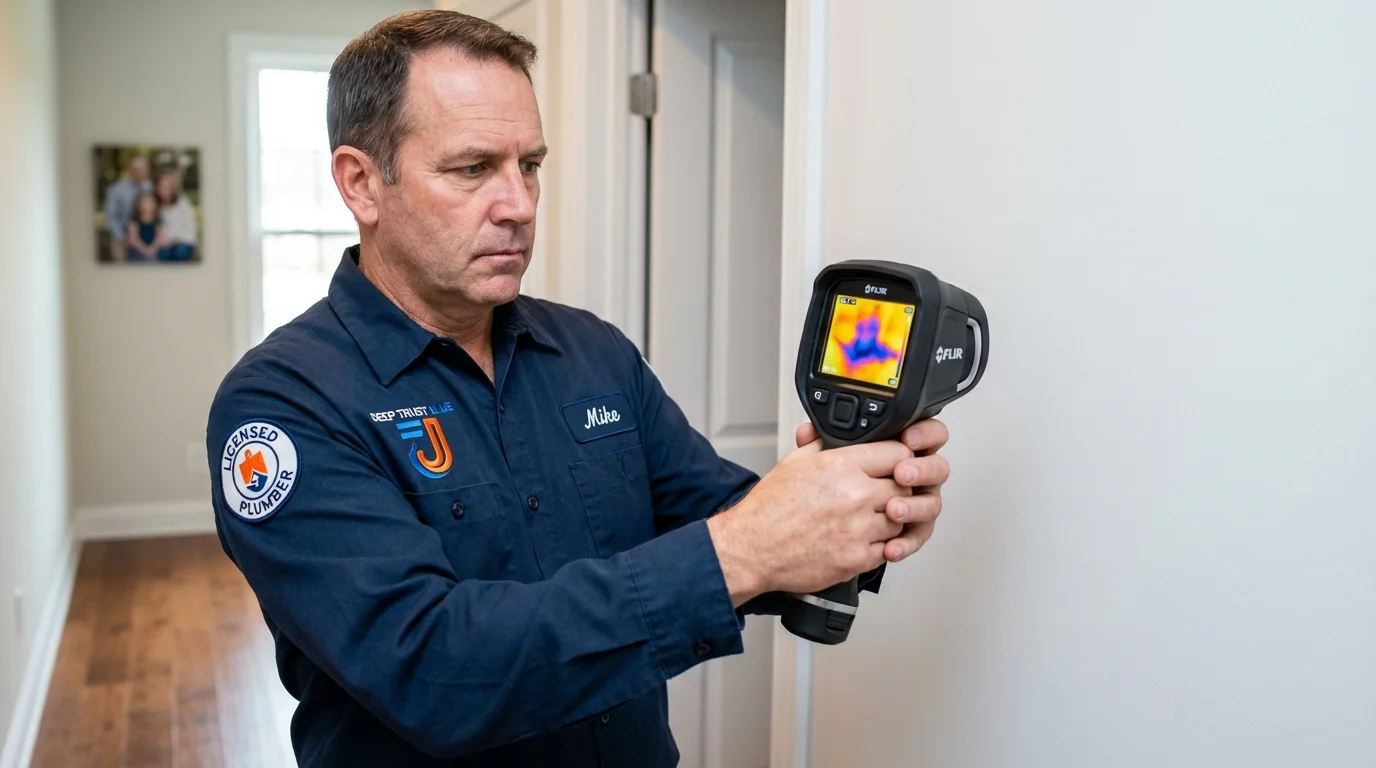 Thermal imaging leak detection by Johns Plumbing LLC in Iselin
